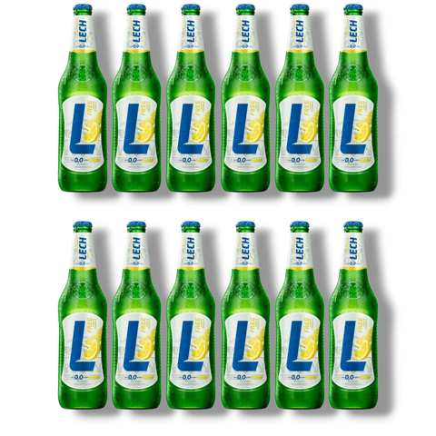Lech Free 0,0 Lemon Pomelo – 12 x 330 ml alkoholfreies Bier, fruchtig und alkoholfrei mit Zitronen-Pomelo-Geschmack