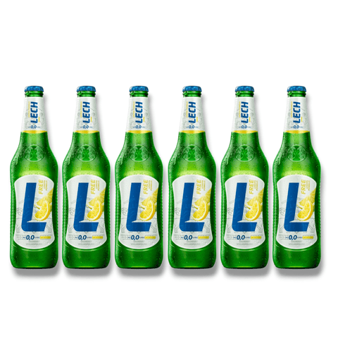 Lech Free 0,0 Lemon Pomelo – 6 x 330 ml alkoholfreies Biermischgetränk mit Zitrone und Pomelo