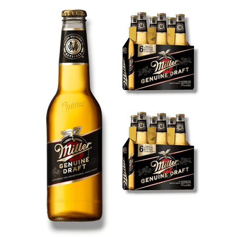 Miller Genuine Draft Bierflasche , erfrischendes amerikanisches Lager
