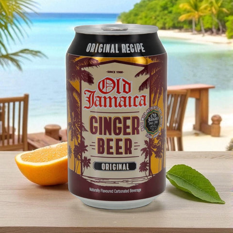 Old Jamaica Ginger Beer Dose 0,33 l – klassische Ingwerlimonade mit karibischem Design