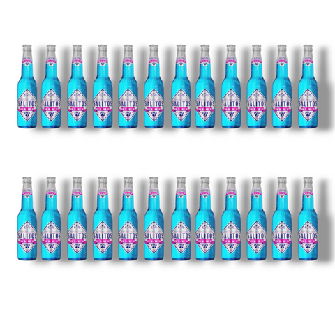 24 x Salitos Blue 0,33 l – farbstarkes Blaubeer-Fruchtweinmischgetränk