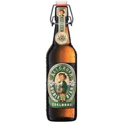 Allgäuer Büble Edelbräu – Premium Lagerbier aus dem Allgäu – 500ml Flasche
