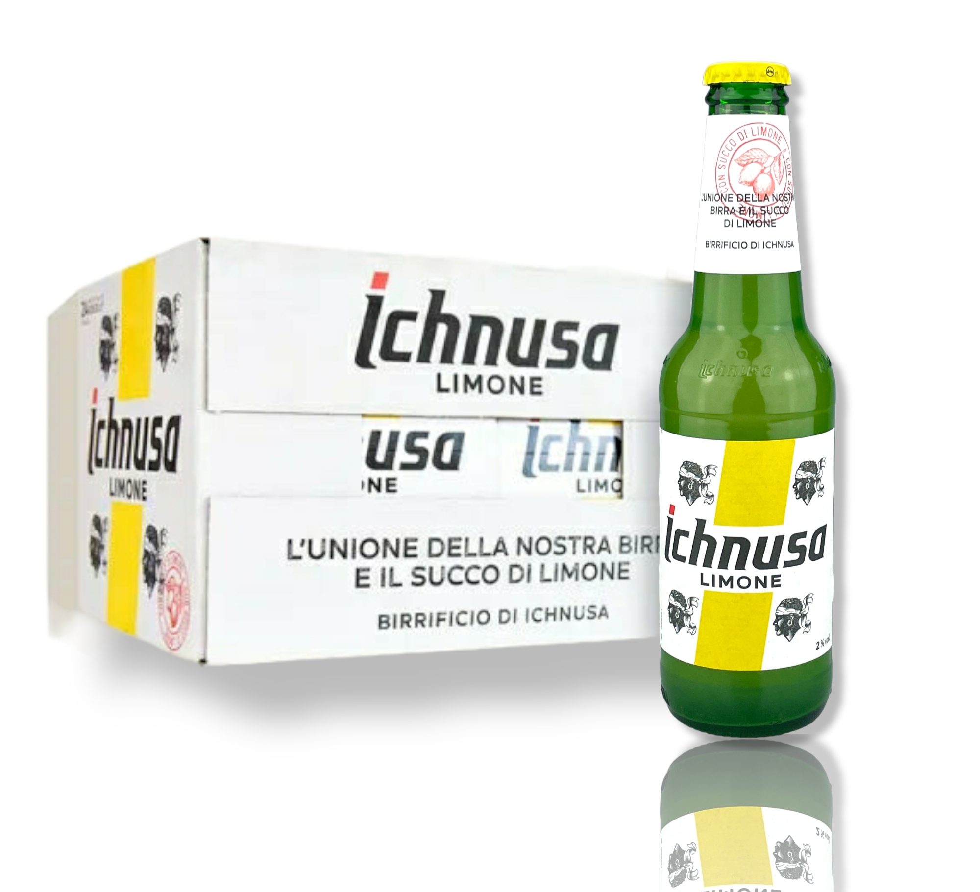 Birra Ichnusa Limone Bier - Radler auf sardische Art mit 2% Vol.