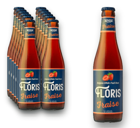 Floris Fraise Bier 0,33l - Belgian White Fruit Beer - Erdbeerbier aus Belgien mit 3,6% Vol.