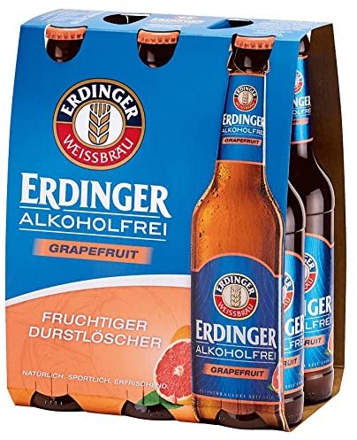 Erdinger Alkoholfrei Mix Grapefruit Weizenbier MEHRWEG - gekühlt (6 x 0.33 l)
