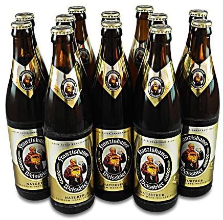Franziskaner Weissbier naturtrüb (12 Flaschen à 0,5 l / 5,0% vol.)