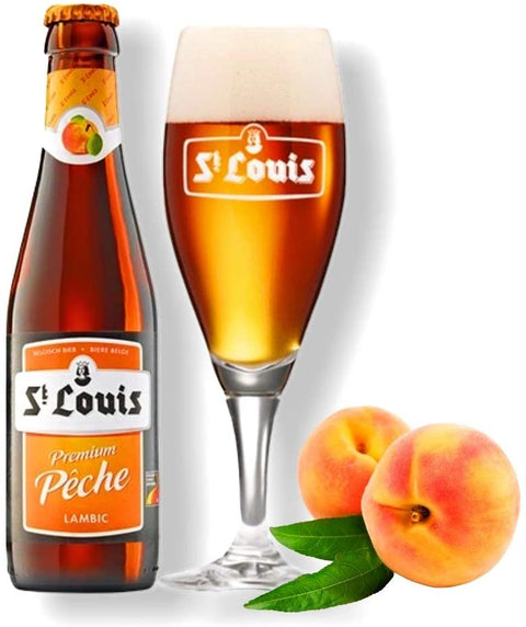 St. Louis Premium Pêche 0,25 l - Original Belgisches Pfirsichbier