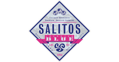SALITOS Blue 0,33 l – Fruchtwein-Mischgetränk mit Blaubeergeschmack 5 % Vol.