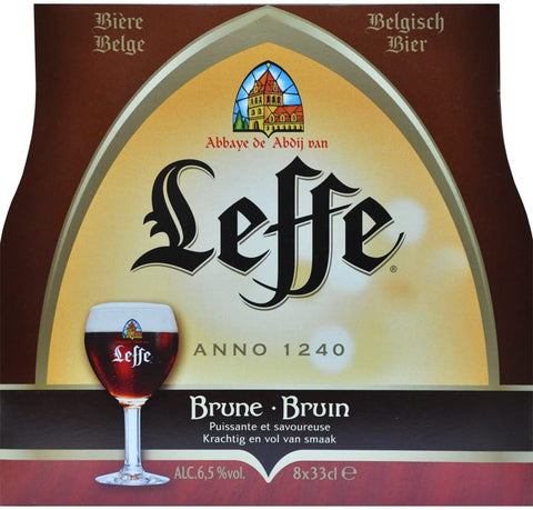 Leffe Brune- Abteibier aus Belgien mit 6,5% Vol.