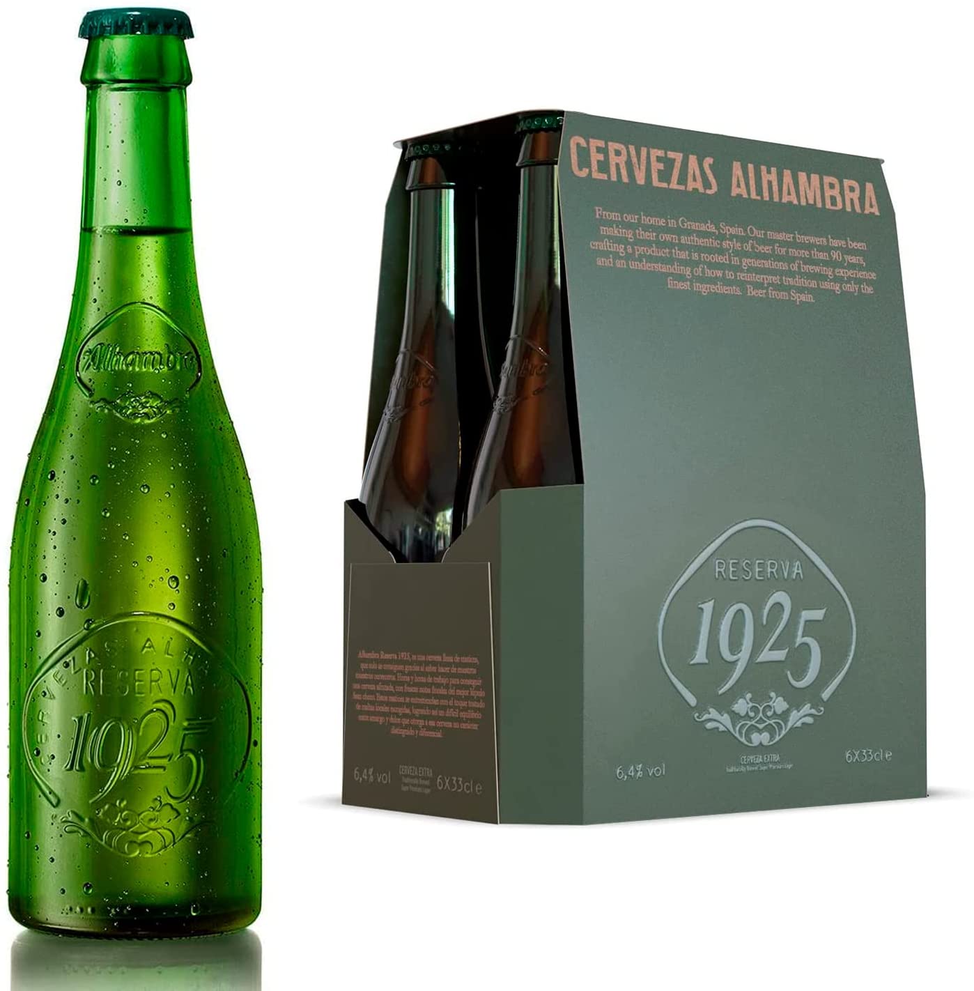 Alhambra Reserva 1925 0,33l- Das Bier aus Granada in Andalusien mit 6,4%Vol.