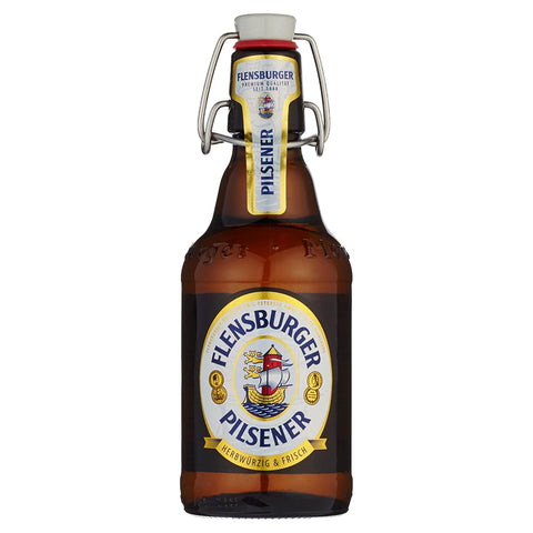 Flensburger Pils Bügelflaschen 0,33l mit Kasten -inkl. 3 EUR Pfand -mit 4,8% Vol.