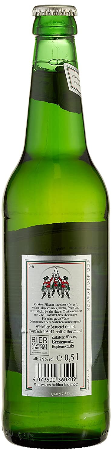 Wicküler Pilsener 0,5l mit 4,8% Vol.