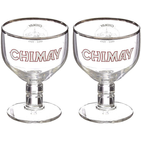 Chimay Belgischer Ale Kelch / Kelch Biergläser, 0,33 l, 2 Stück