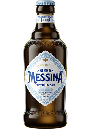 Birra Messina Cristalli di Sale 0,33 l-  Italienisches Bier mit einer Prise Meersalz aus Sizilien 5% Vol.