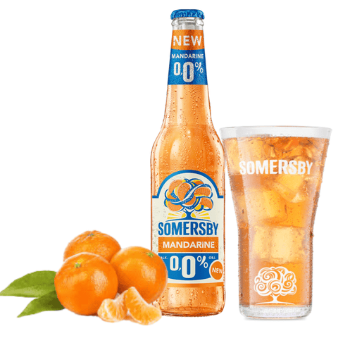 Somersby Mandarine 0,0% Vol.- Alkoholfreies Biermischgetränk mit Mandarine 0,4l