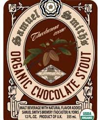 Samuel Smith`s Organic Chocolate Stout  0,355l- Schokoladenbier aus Großbritannien mit 5,0 % Vol.