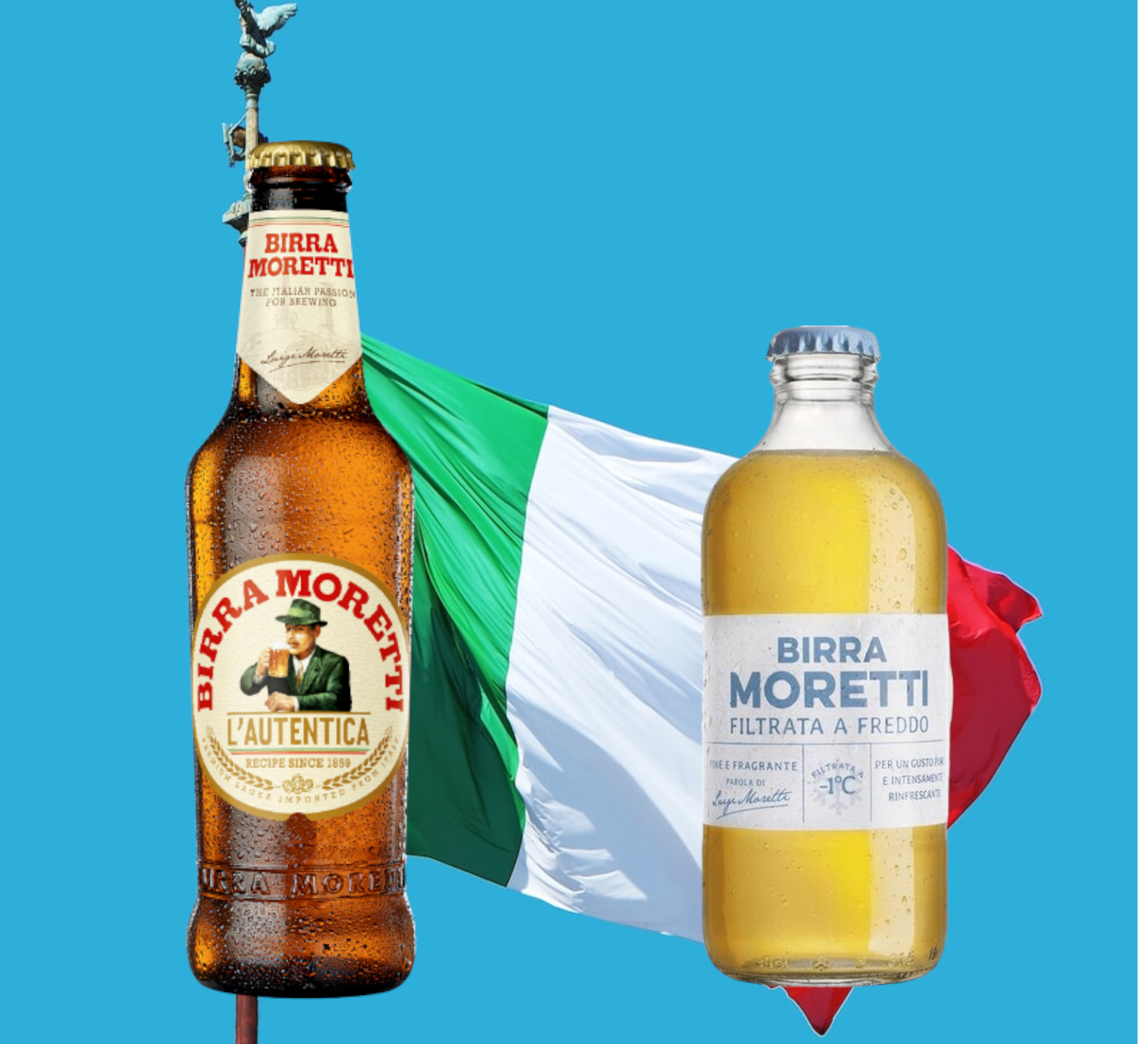 Birra Moretti Mix - Birra Moretti L'Autentica Lager Bier 0,33l & Birra Moretti Filtrata A Freddo Pale Ale - Italien