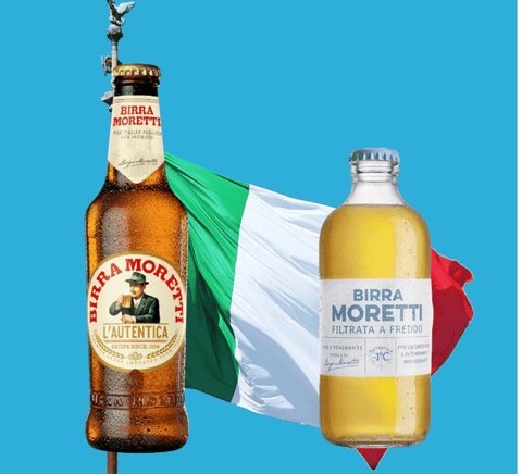 Birra Moretti Mix - Birra Moretti L'Autentica Lager Bier 0,33l & Birra Moretti Filtrata A Freddo Pale Ale - Italien