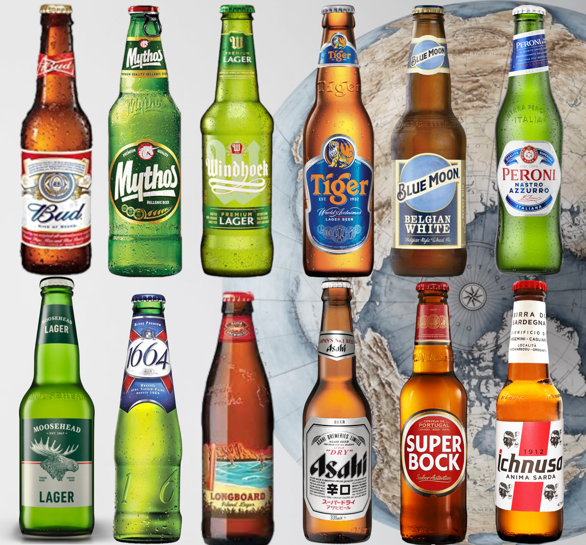 Biere aus aller Welt - Internationales Bierpaket - Geschenkset (12 Flaschen)
