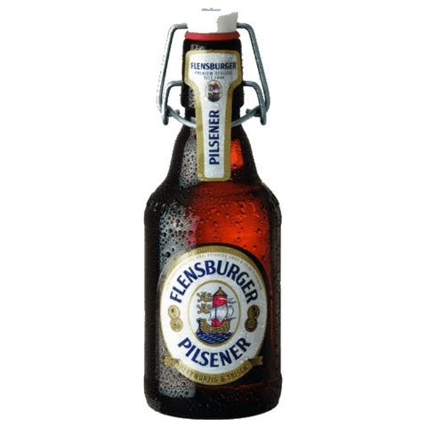 Flensburger Pils Bügelflaschen 0,33l mit Kasten -inkl. 3 EUR Pfand -mit 4,8% Vol.