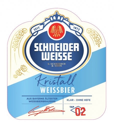 Schneider Weisse TAP 02 - Kristall Weizen mit 4,9%  500mlVol.