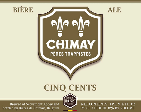 Chimay Cinq Cents 0,75 l – Belgisches Trappistenbier mit 8% Vol.