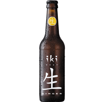 IKi Bio Ginger Bier 0,33l- obergäriges Craft-Bier mit Ingwer und grünem Tee 5,5% Vol.