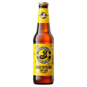 Brooklyn Pilsner Crisp Bier 0,4l  Flasche mit 4,6 % Vol.