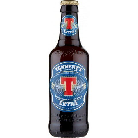 Tennent`s Extra Bier je 0,33l - Extra Strong Scottish Lager mit 9% Vol.