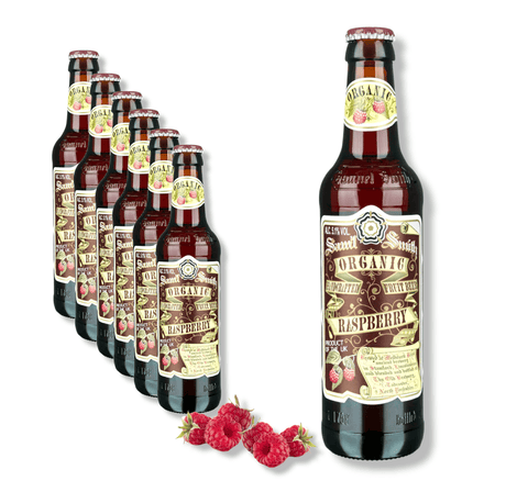 Samuel Smith`s Organic Raspberry 0,355l - Himbeerbier aus Großbritannien mit 5,1% Vol.