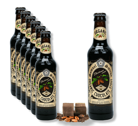 Samuel Smith`s Organic Chocolate Stout 0,355l- Schokoladenbier aus Großbritannien mit 5,0 % Vol.