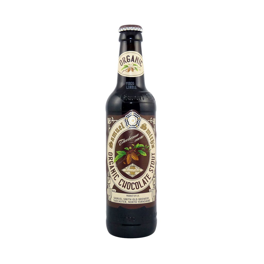 Samuel Smith`s Organic Chocolate Stout  0,355l- Schokoladenbier aus Großbritannien mit 5,0 % Vol.