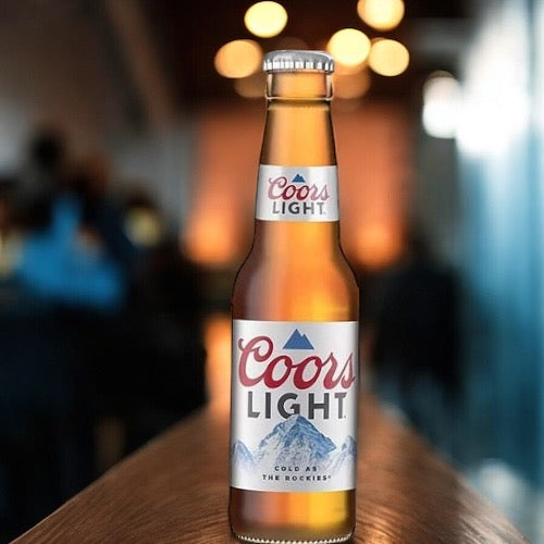 Coors Light 355ml Glasflasche - Original Import aus den USA mit 4,2% Vol.