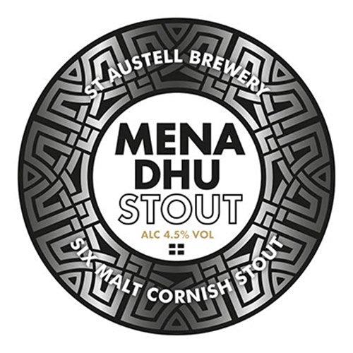 St. Austell Mena Dhu Stout 0,5l mit 4.5% Vol.