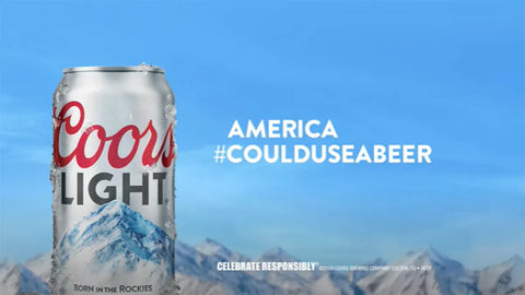 Coors Light 355ml Dose - Original Import aus den USA mit 4,2% Vol.
