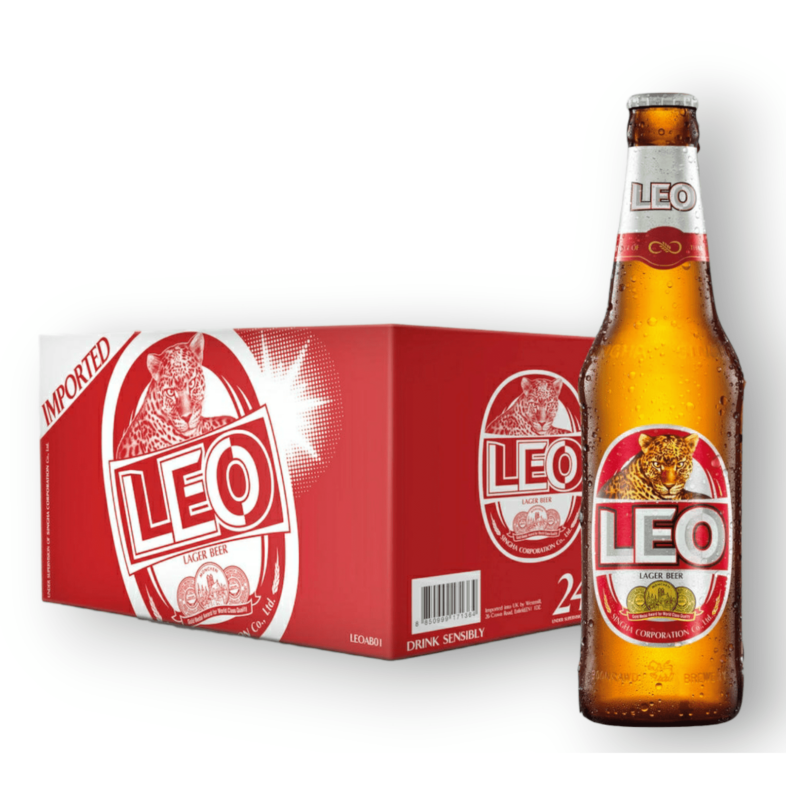Leo Premium Lager 0,33l - Thailand mit 5% Vol. - MHD Sonderpreis