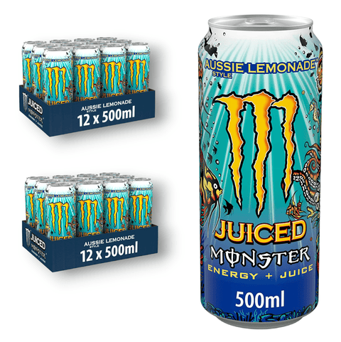 Monster Juice 0,5l- Aussie Style Lemonade - Energy + Juice - Exotische Limonade