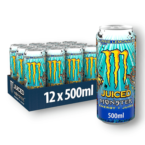 Monster Juice 0,5l- Aussie Style Lemonade - Energy + Juice - Exotische Limonade