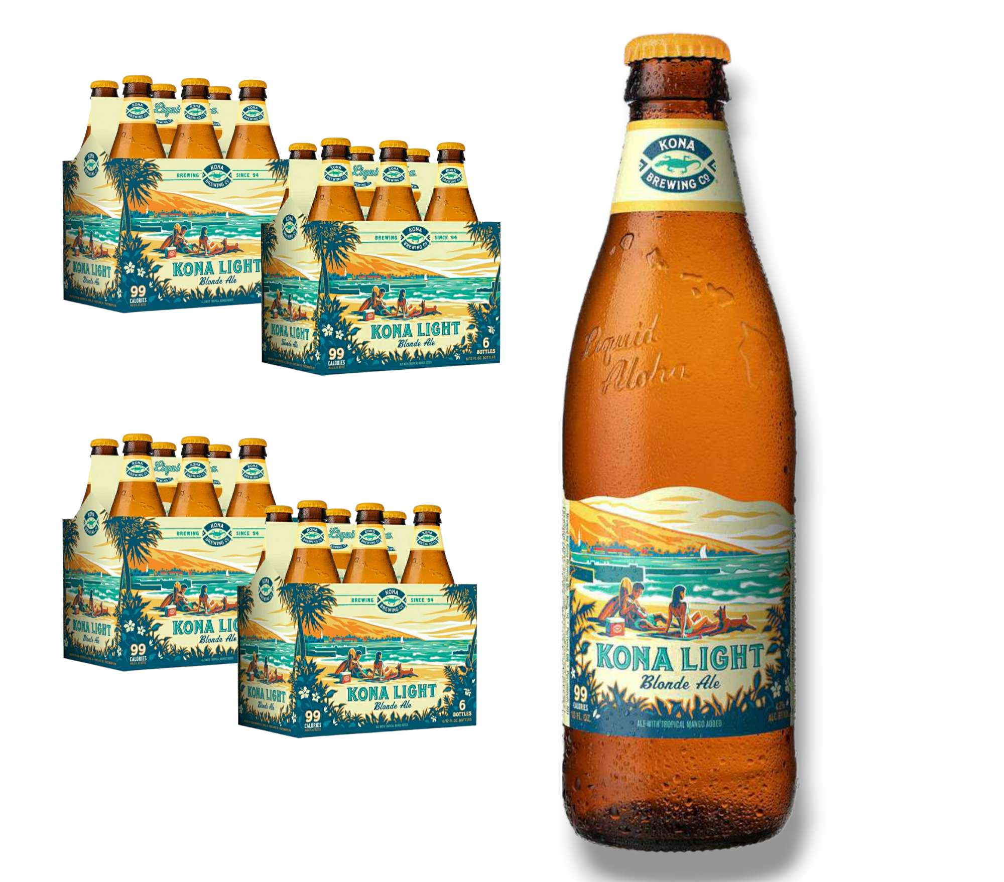 Kona Light Blond Ale 0,35l - Tropical Mango mit 4,2% Vol.