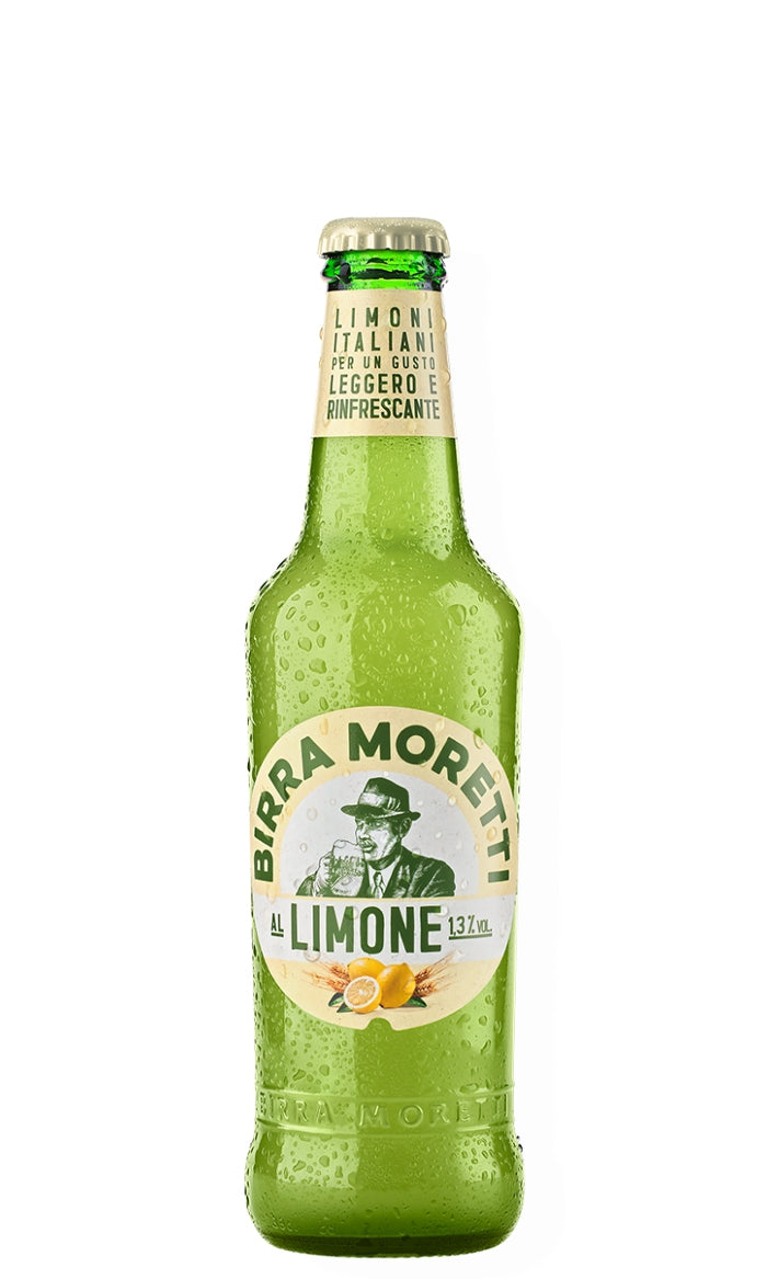 Birra Moretti Limone 0,3l -Erfrischendes italienisches Radler mit 1,3 % Vol.