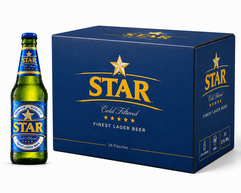 Star Finest Lager Beer 0,45 l-  Nigerianisches Lager mit 5,1 % Alc.