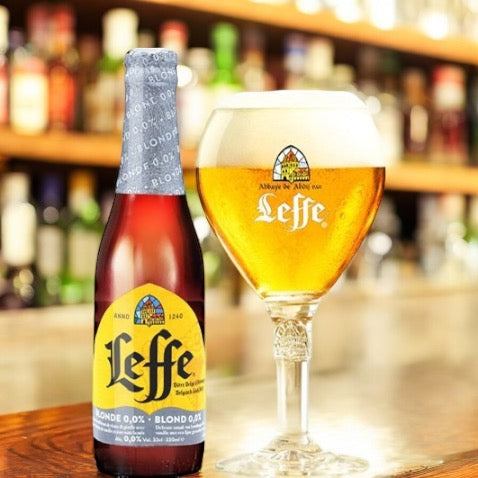 Leffe Blond 0,0% Vol. - Alkoholfreies Abteibier aus Belgien 0,33l