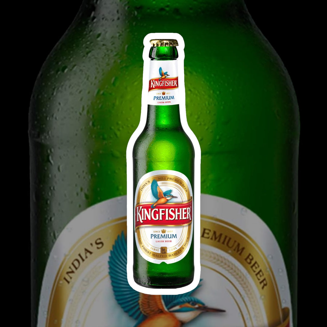 Kingfisher Premium Lager 0,33l -  mildes Bier aus Indien mit 4,8% Vol.