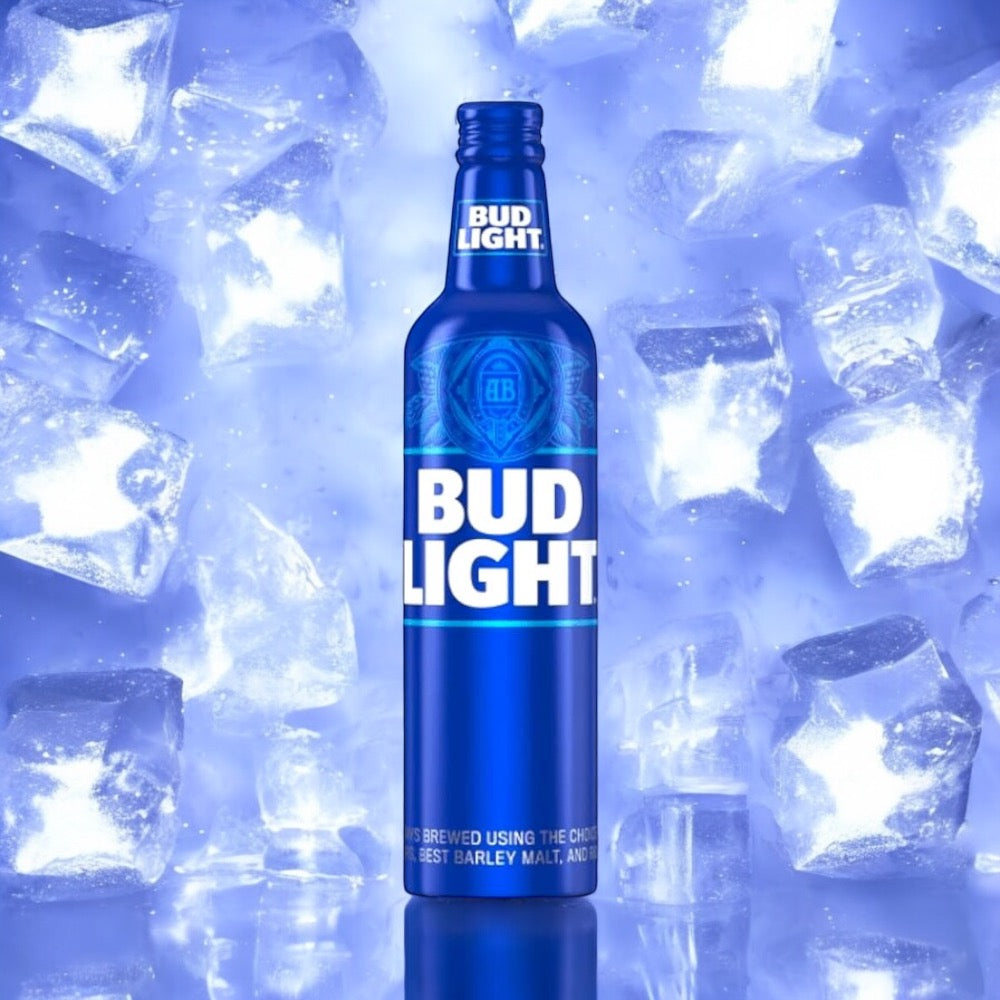 Bud Light Aluminium Bottle 473ml- Original USA Import mit 4,2% Vol.