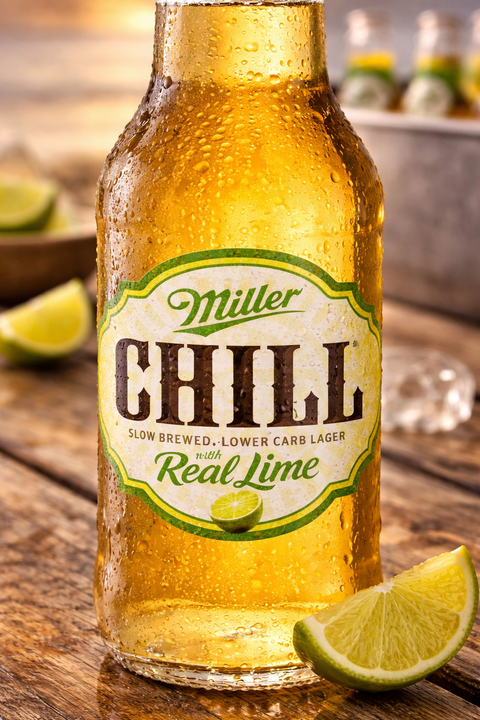 Miller Chill Real Lime 0,33l – Bier mit Limette & Lower Carb 4,0 % Vol.