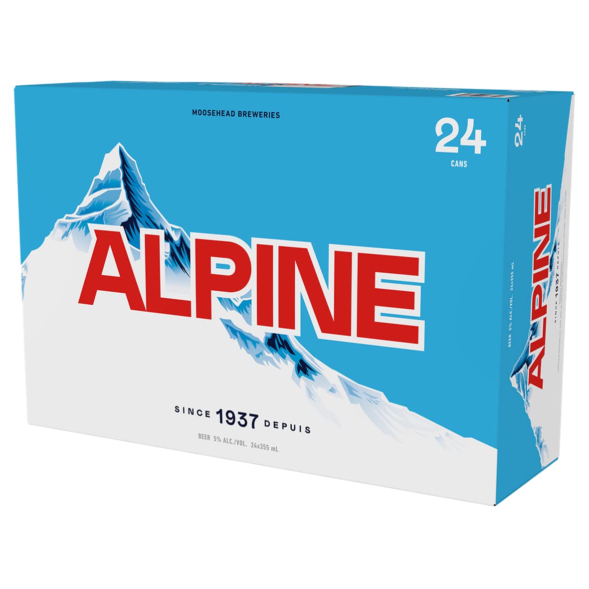 Moosehead Alpine Lager Dose 473ml  - Leichtes Lagerbier aus Kanada mit 5% Vol.
