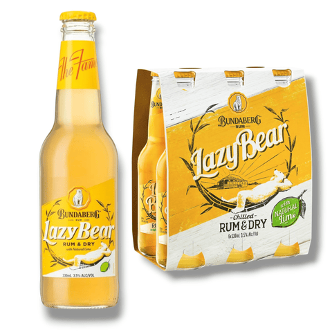 Bundaberg Lazy Bear Rum & Dry 0,33l – Australischer Rum-Mix mit 3,5 % Vol.