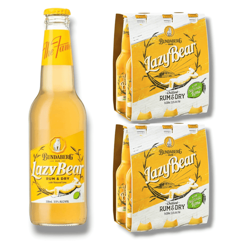 Bundaberg Lazy Bear Rum & Dry 0,33l – Australischer Rum-Mix mit 3,5 % Vol.