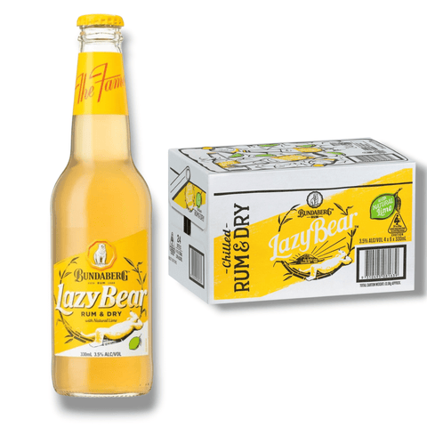 Bundaberg Lazy Bear Rum & Dry 0,33l – Australischer Rum-Mix mit 3,5 % Vol.