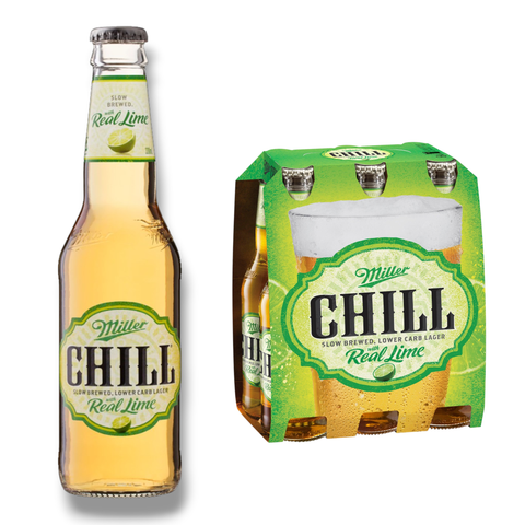 Miller Chill Real Lime 0,33l – Bier mit Limette & Lower Carb 4,0 % Vol.